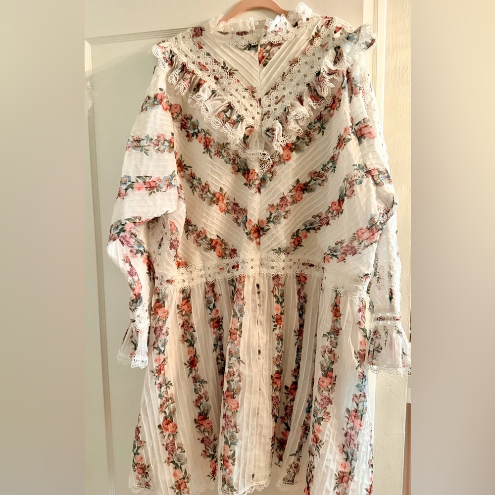Ivy City Co Floral Ruffle Long Sleeve Melanie Dress NWOT